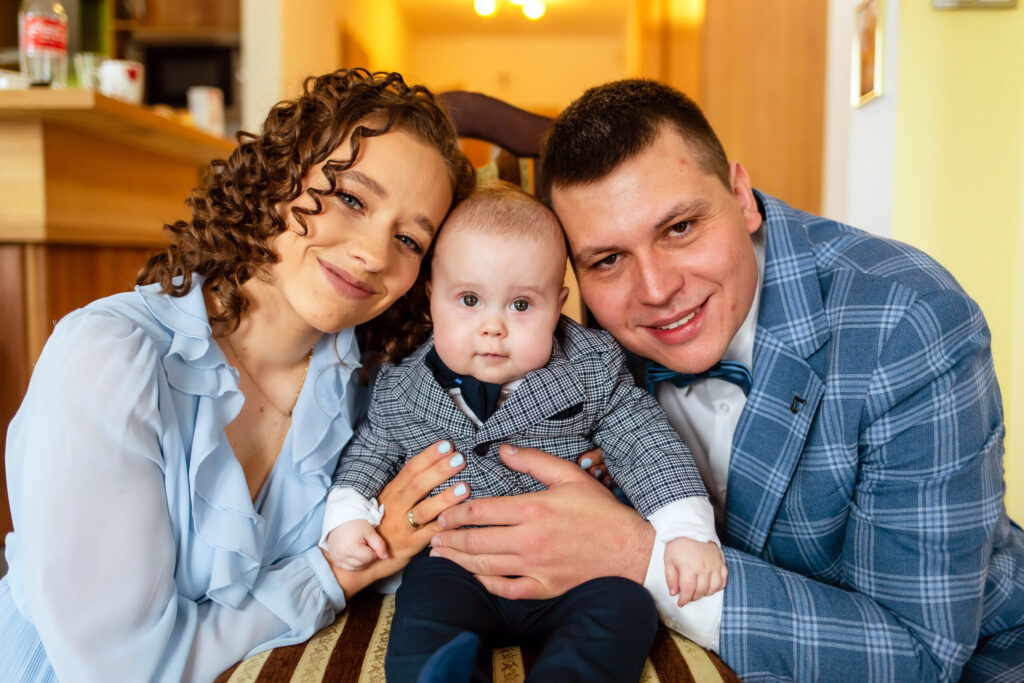 Łódź zdjecia w domu z przygotowan do chrztu