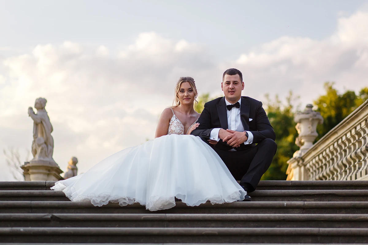 Plener ślubny w Wilanowie fotografia ślubna plenerowa Łódź Warszawa