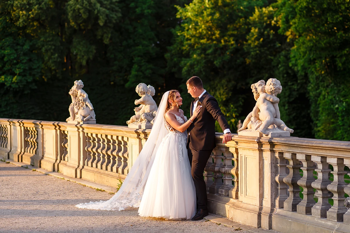 Plener ślubny w Wilanowie fotografia ślubna plenerowa Łódź Warszawa