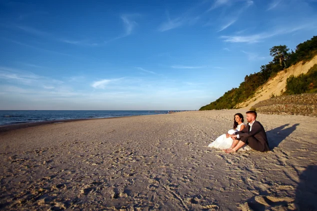 Sesja plenerowa nad Morzem Bałtyckim Łódź